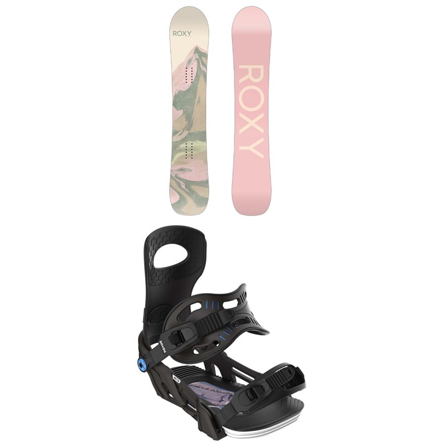 Roxy Breeze C2 Snowboard + Bent Metal Metta Snowboard Bindings - Women's 2025