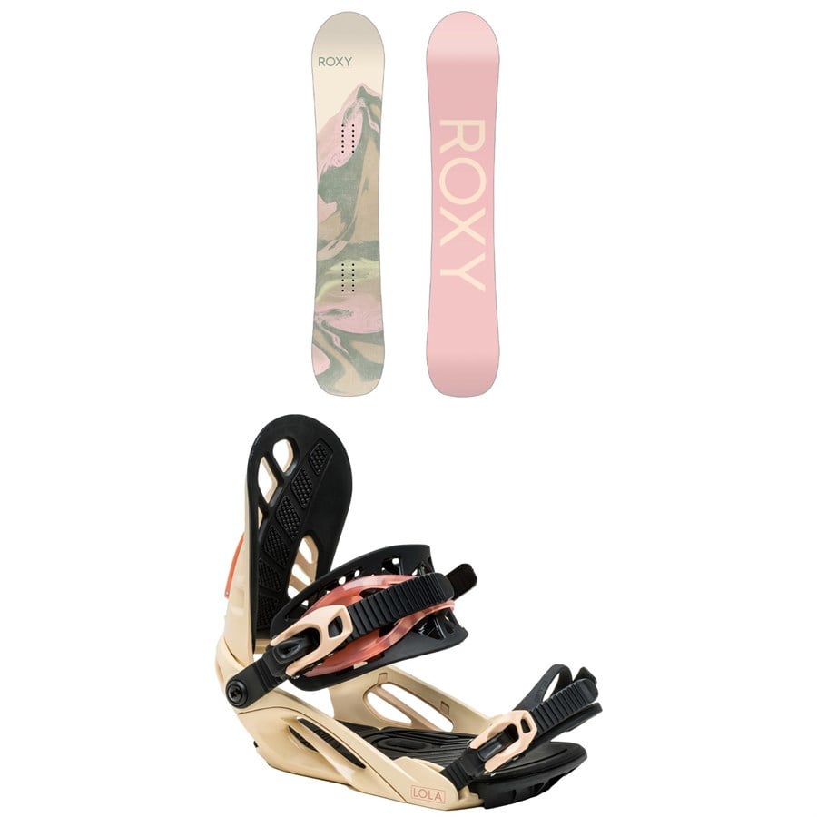 Roxy Breeze C2 Snowboard + Lola Snowboard Bindings - Women's 2025