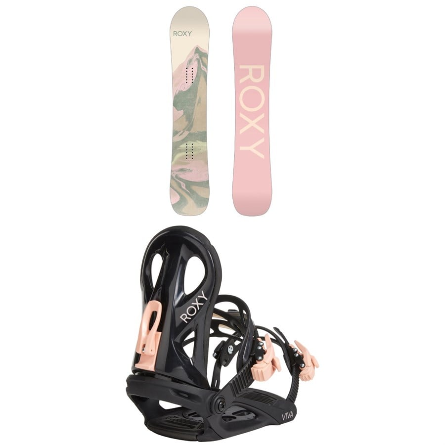 Roxy Breeze C2 Snowboard + Viva LTD Snowboard Bindings - Women's 2025