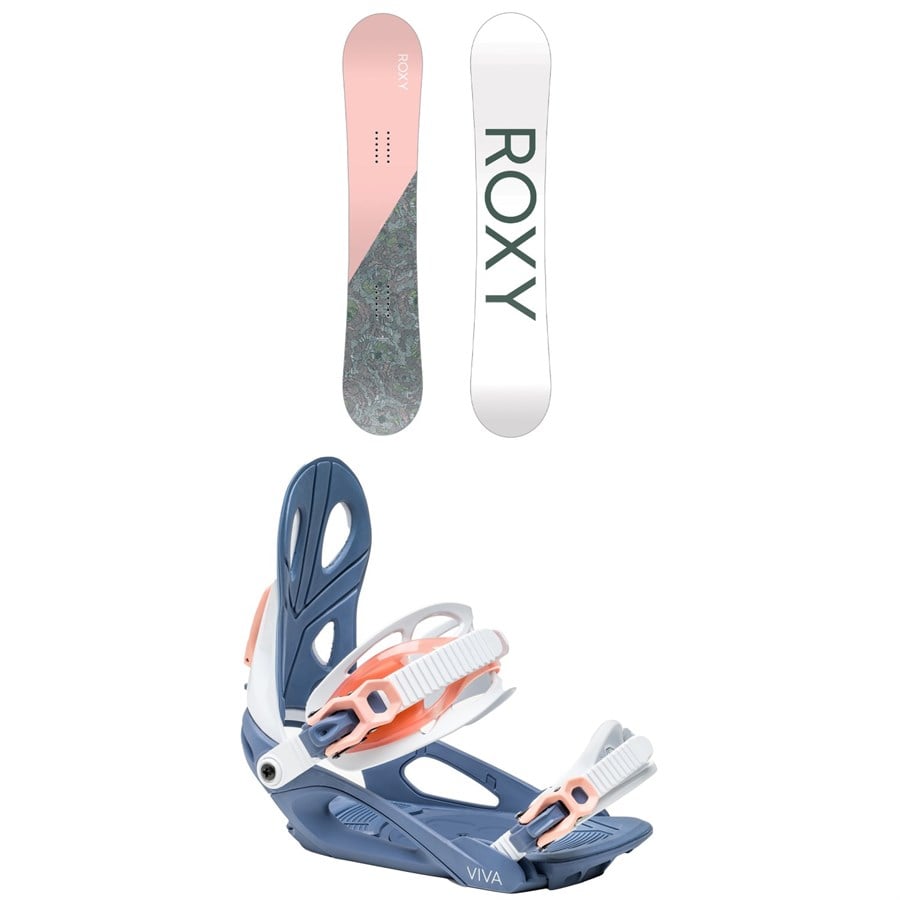 Roxy Dawn Snowboard + Viva Snowboard Bindings - Women's 2025