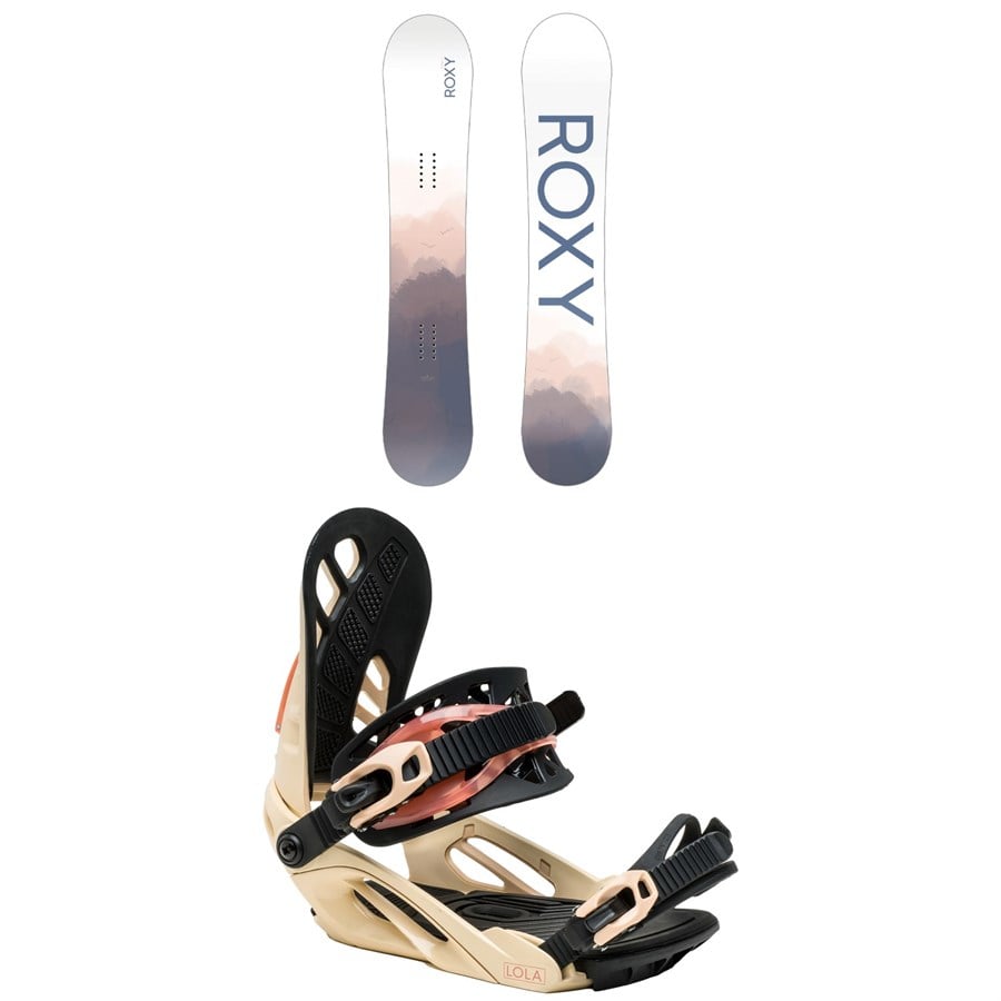 Roxy Raina C2 Snowboard + Lola Snowboard Bindings - Women's 2025