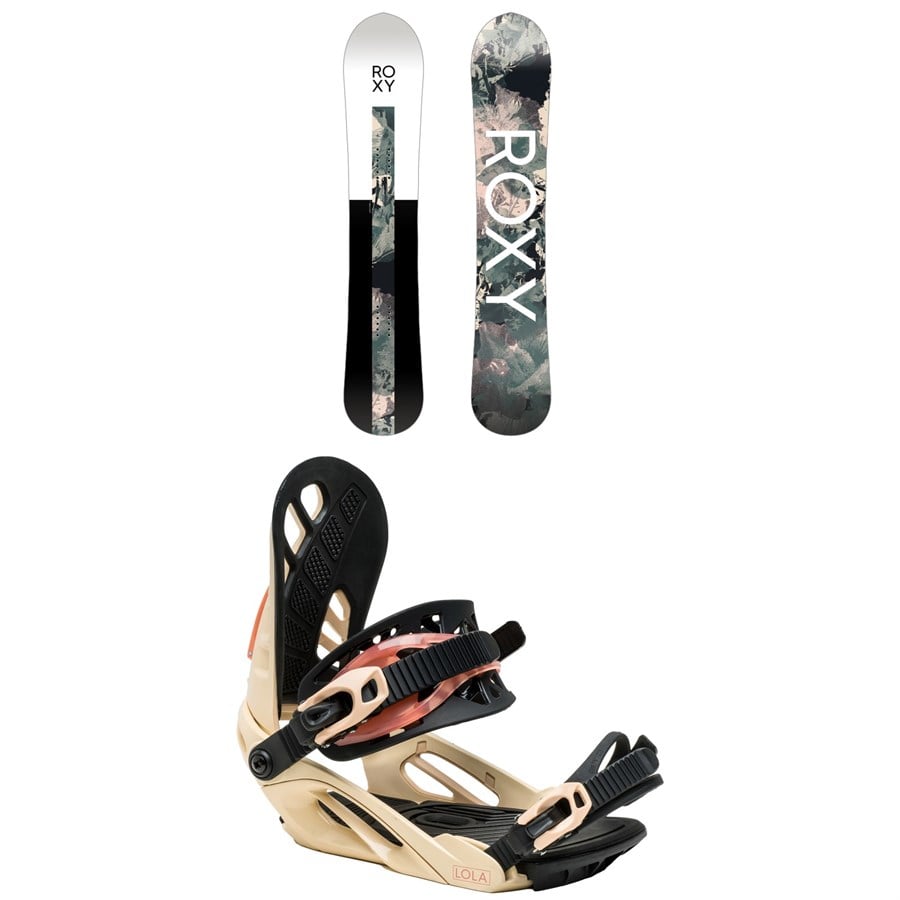 Roxy Smoothie C2 Snowboard + Lola Snowboard Bindings - Women's 2025