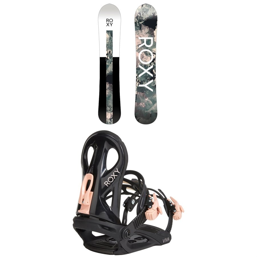 Roxy Smoothie C2 Snowboard + Viva LTD Snowboard Bindings - Women's 2025