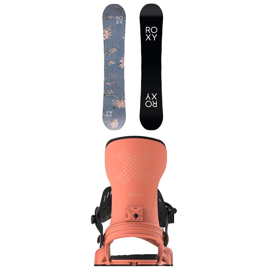 Roxy XOXO Pro C3 Snowboard + Bent Metal Stylist Snowboard Bindings - Women's 2025