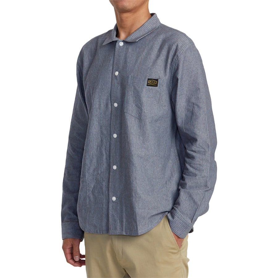 RVCA Dayshift Stripe II Long-Sleeve Shirt - Men's