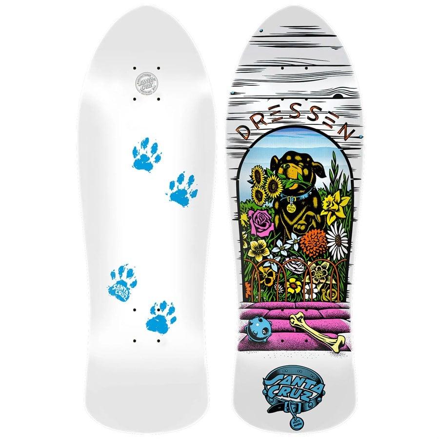 Santa Cruz Skateboards Dressen Pup Reissue 9.5 Skateboard Deck