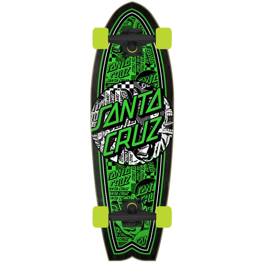 Santa Cruz Skateboards Flier Collage Dot 8.8 Cruiser Complete