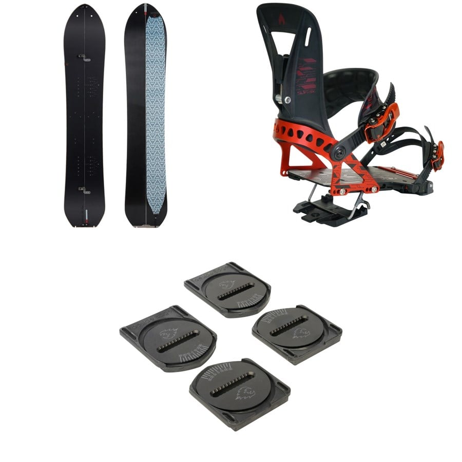 Season Pass Splitboard + Spark R&D Surge ST Splitboard Bindings + Canted Pucks 2025