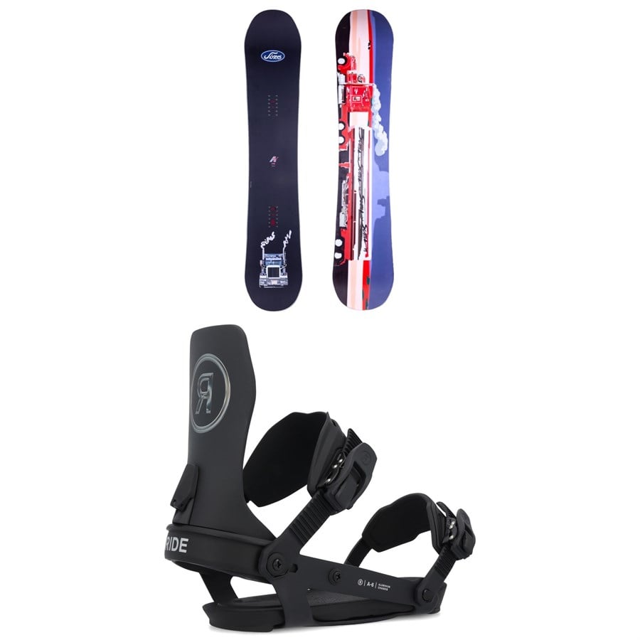 Sims ATV Pro Snowboard + Ride A-6 Snowboard Bindings