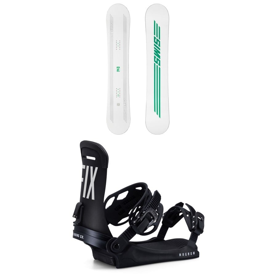 Sims ATV Snowboard + Fix Magnum Snowboard Bindings 2025