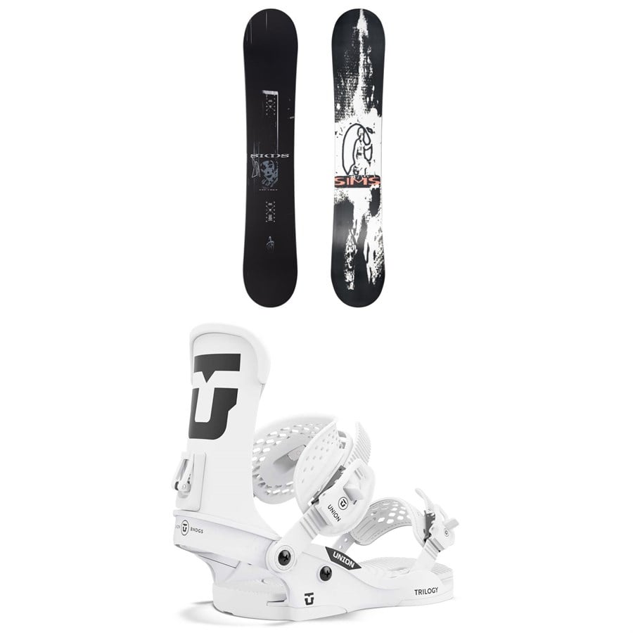 Sims Bowl Squad Pro Snowboard + Union Trilogy Classic Snowboard Bindings - Women's 2025