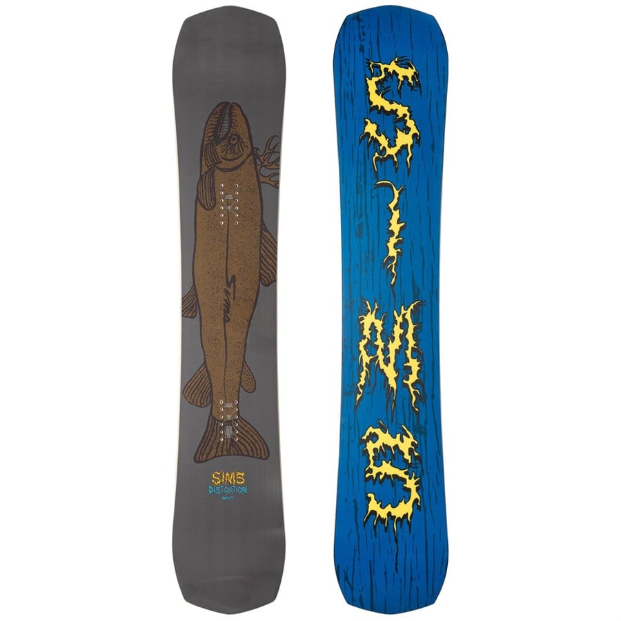 Sims Distortion Snowboard + Ride A-6 Snowboard Bindings 2025