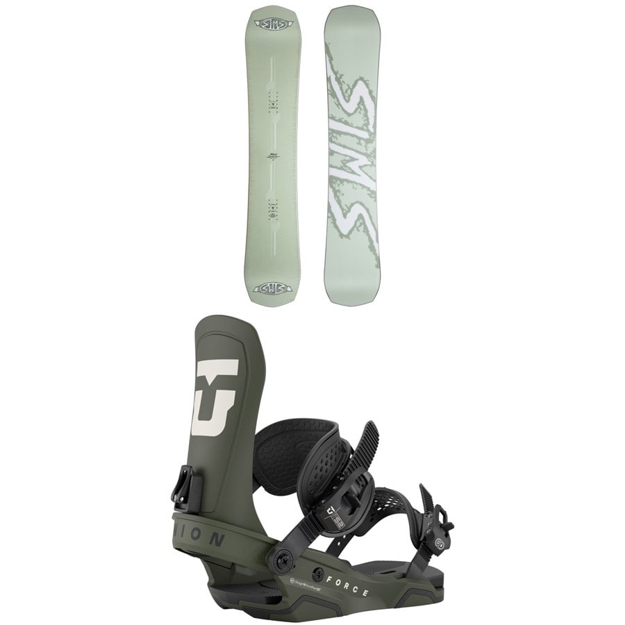 Sims Distortion Snowboard + Union Force Snowboard Bindings 2026