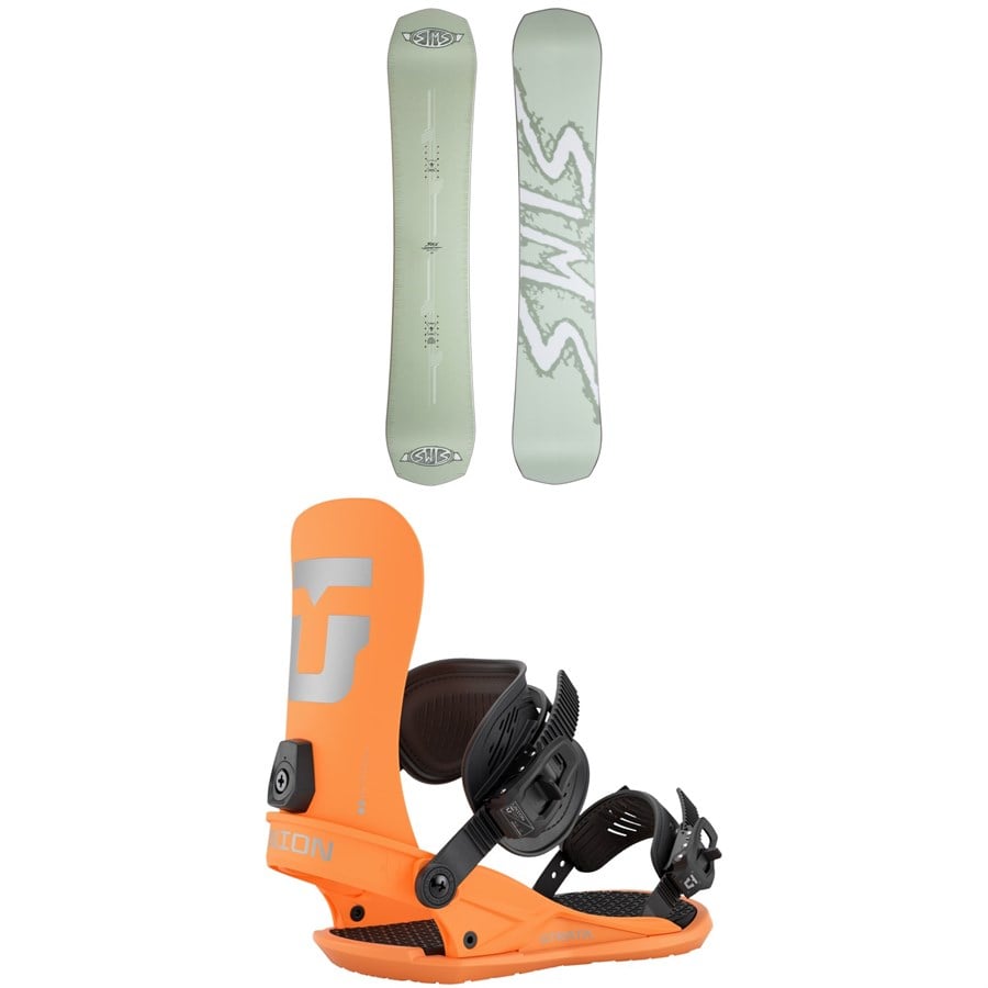 Sims Distortion Snowboard + Union Strata Snowboard Bindings 2026
