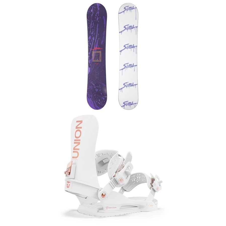 Sims Fluid Snowboard + Union Juliet Snowboard Bindings - Women's 2025