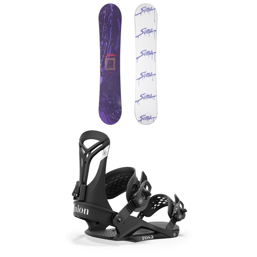 Sims Fluid Snowboard + Union Rosa Snowboard Bindings - Women's 2025