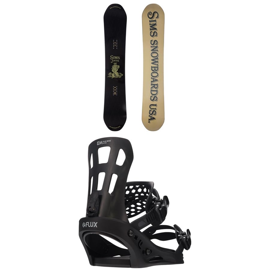 Sims Joker Snowboard + Flux EM Snowboard Bindings