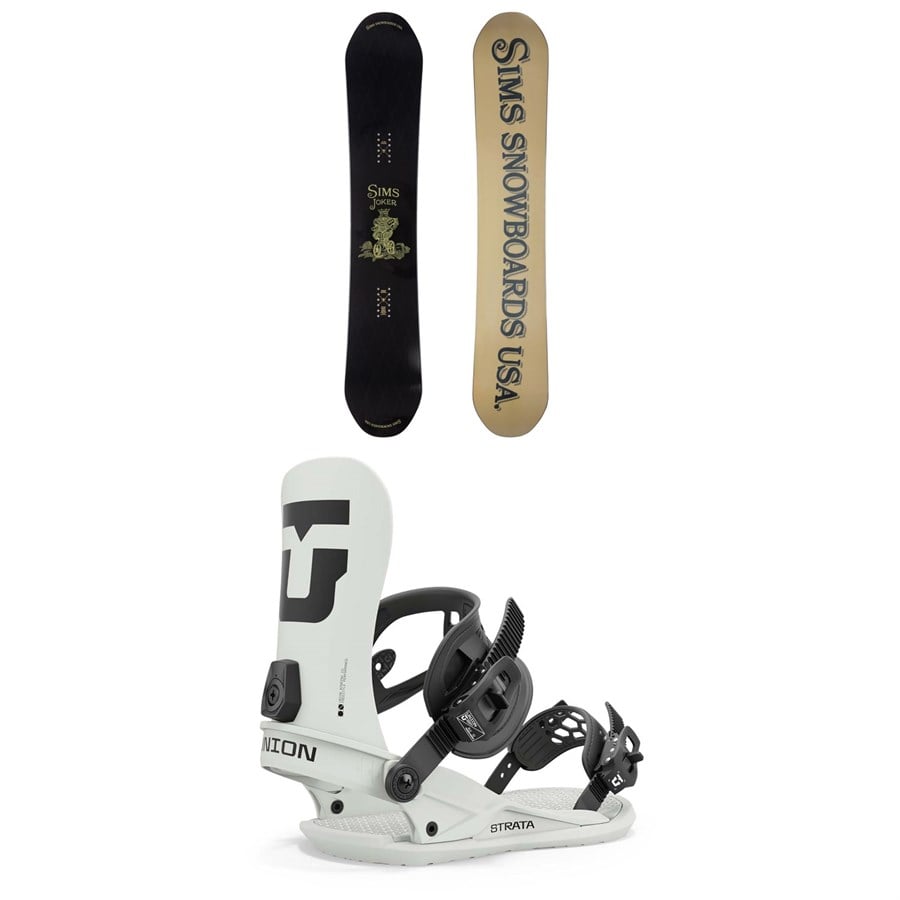 Sims Joker Snowboard + Union Strata Snowboard Bindings 2025