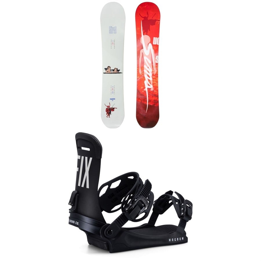 Sims Macrodose Snowboard + Fix Magnum Snowboard Bindings 2025