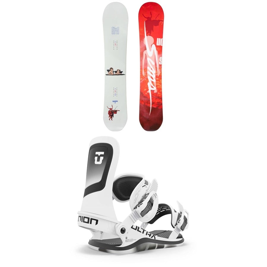 Sims Macrodose Snowboard + Union Ultra Snowboard Bindings - Women's 2025