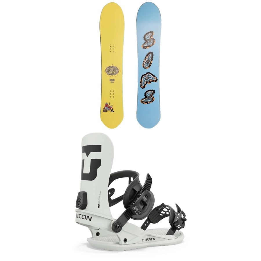 Sims Nub Snowboard 2023 + Union Strata Snowboard Bindings