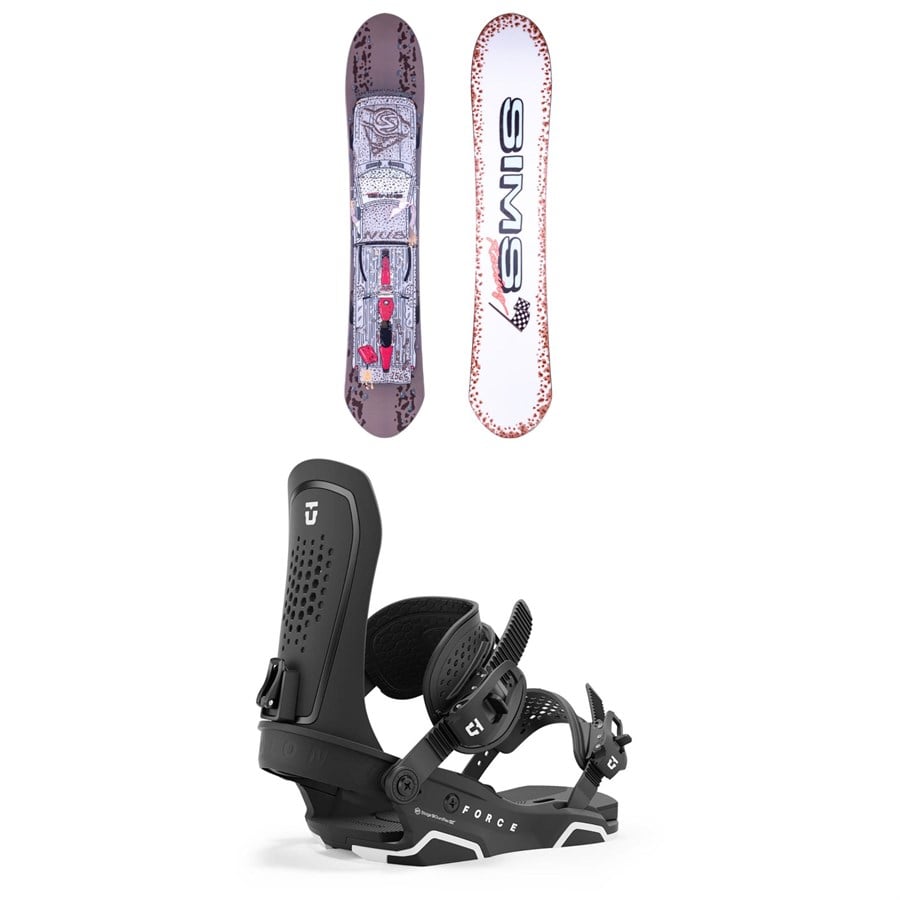 Sims Nub Snowboard 2024 + Union Force Snowboard Bindings