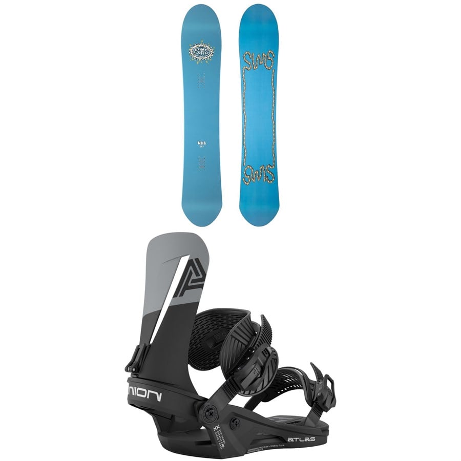 Sims Nub Snowboard + Union Atlas Snowboard Bindings 2026