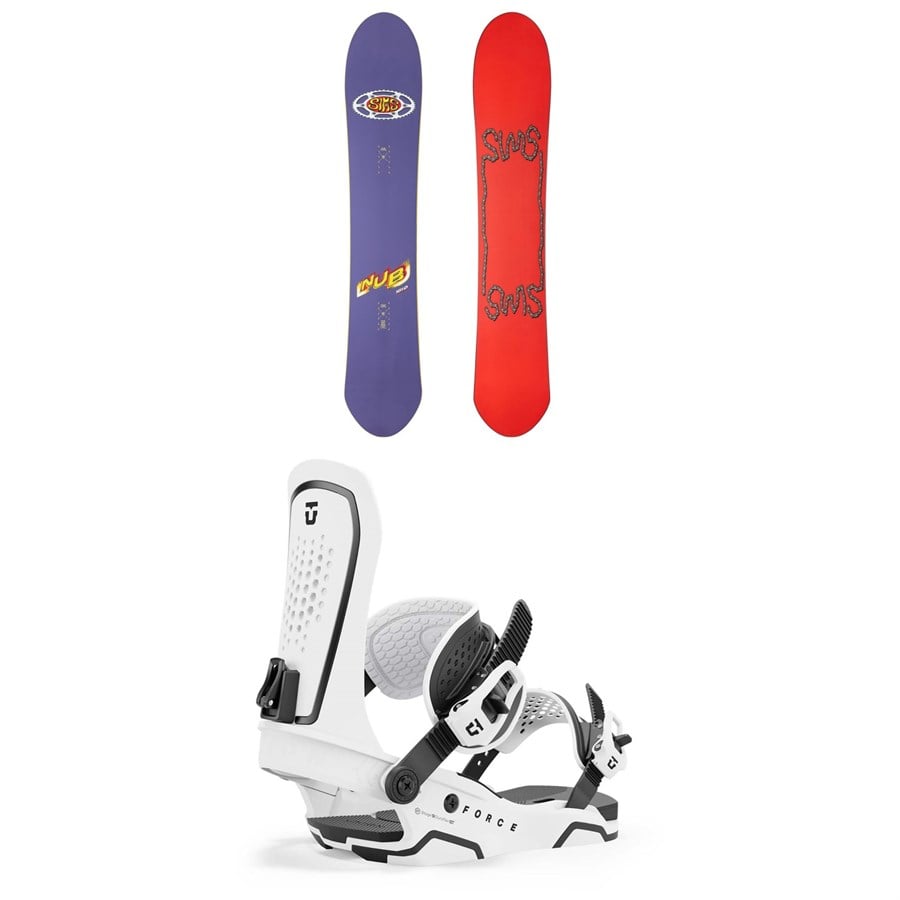 Sims Nub Snowboard + Union Force Snowboard Bindings 2025