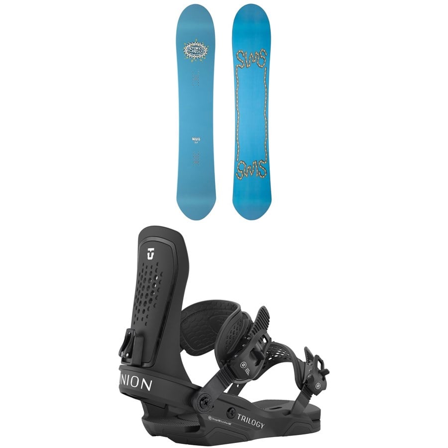 Sims Nub Snowboard + Union Trilogy Snowboard Bindings - Women's 2026