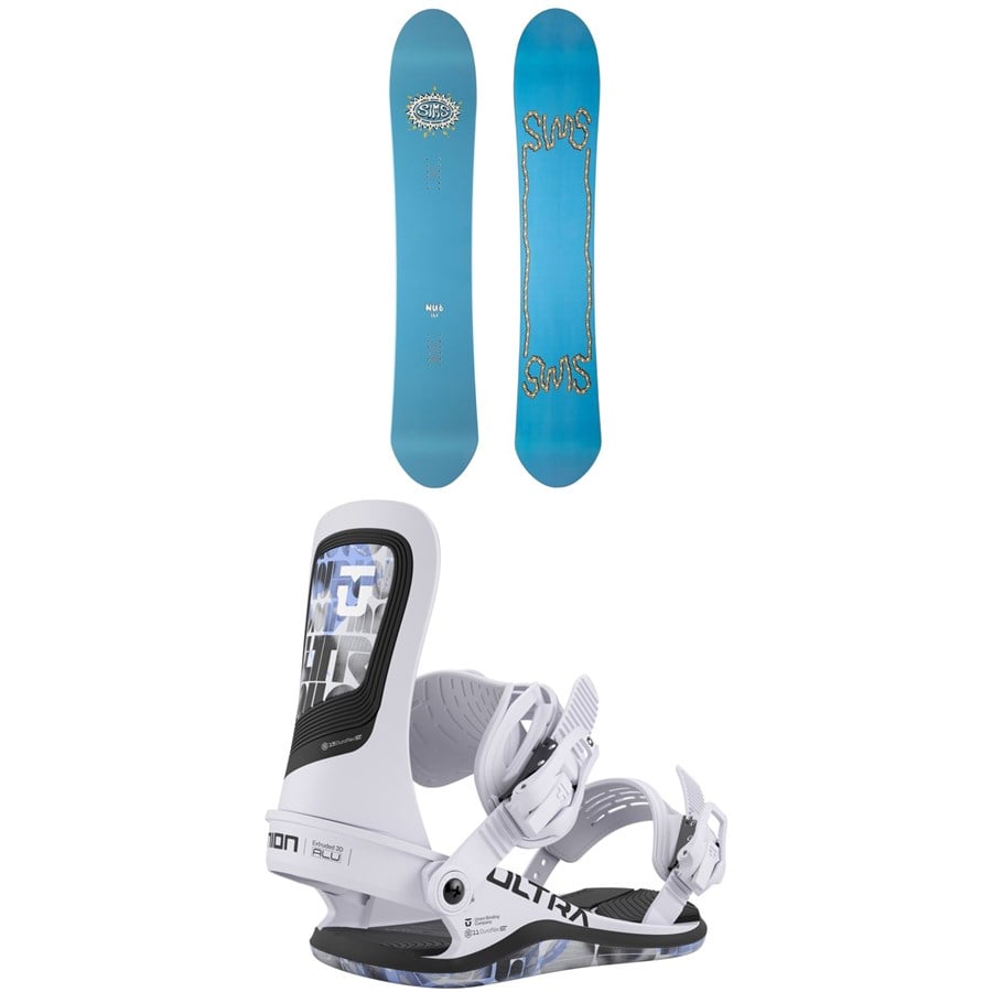 Sims Nub Snowboard + Union Ultra Snowboard Bindings - Women's 2026