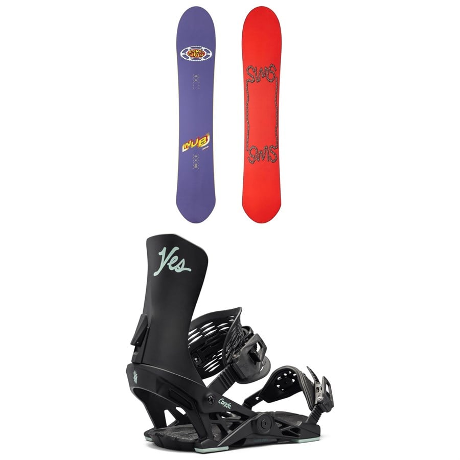 Sims Nub Snowboard + Yes. Conda Snowboard Bindings - Women's 2025