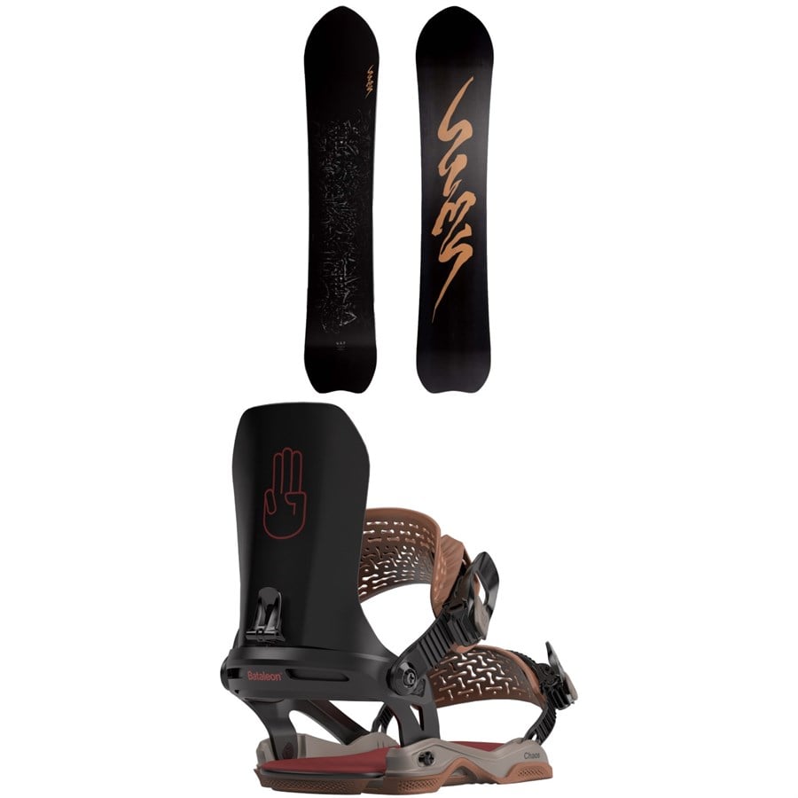 Sims UAP Snowboard 2023 + Bataleon Chaos Asymwrap Snowboard Bindings