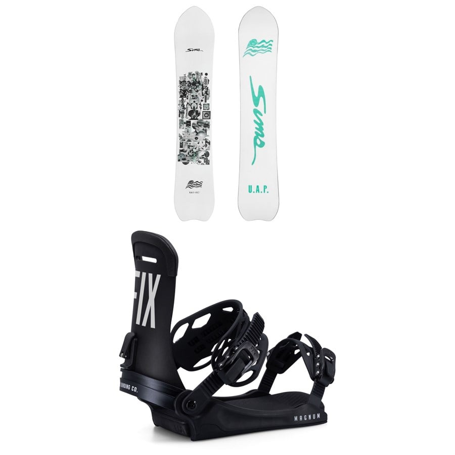 Sims UAP Snowboard + Fix Magnum Snowboard Bindings 2025
