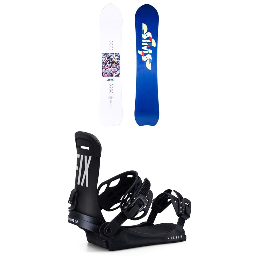Sims UAP Snowboard + Fix Magnum Snowboard Bindings