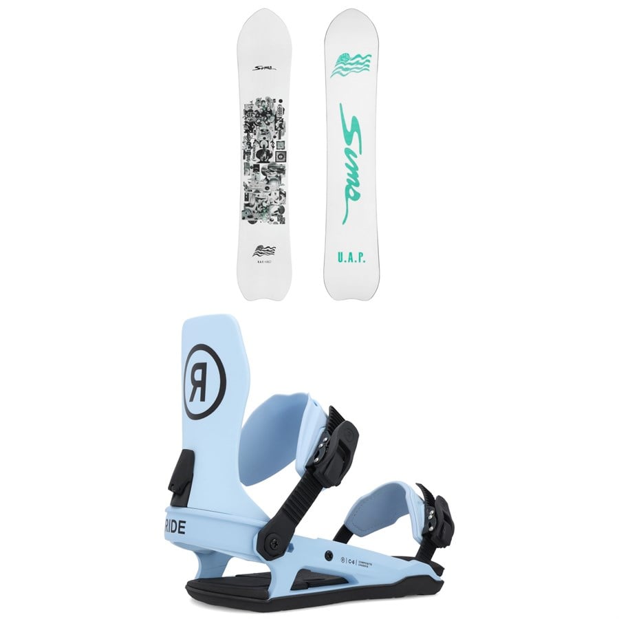 Sims UAP Snowboard + Ride C-6 Snowboard Bindings 2025