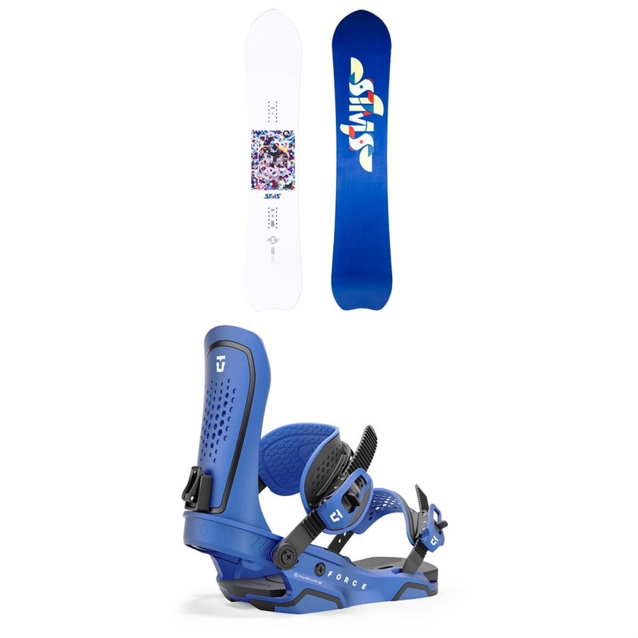 Sims UAP Snowboard + Union Force Snowboard Bindings