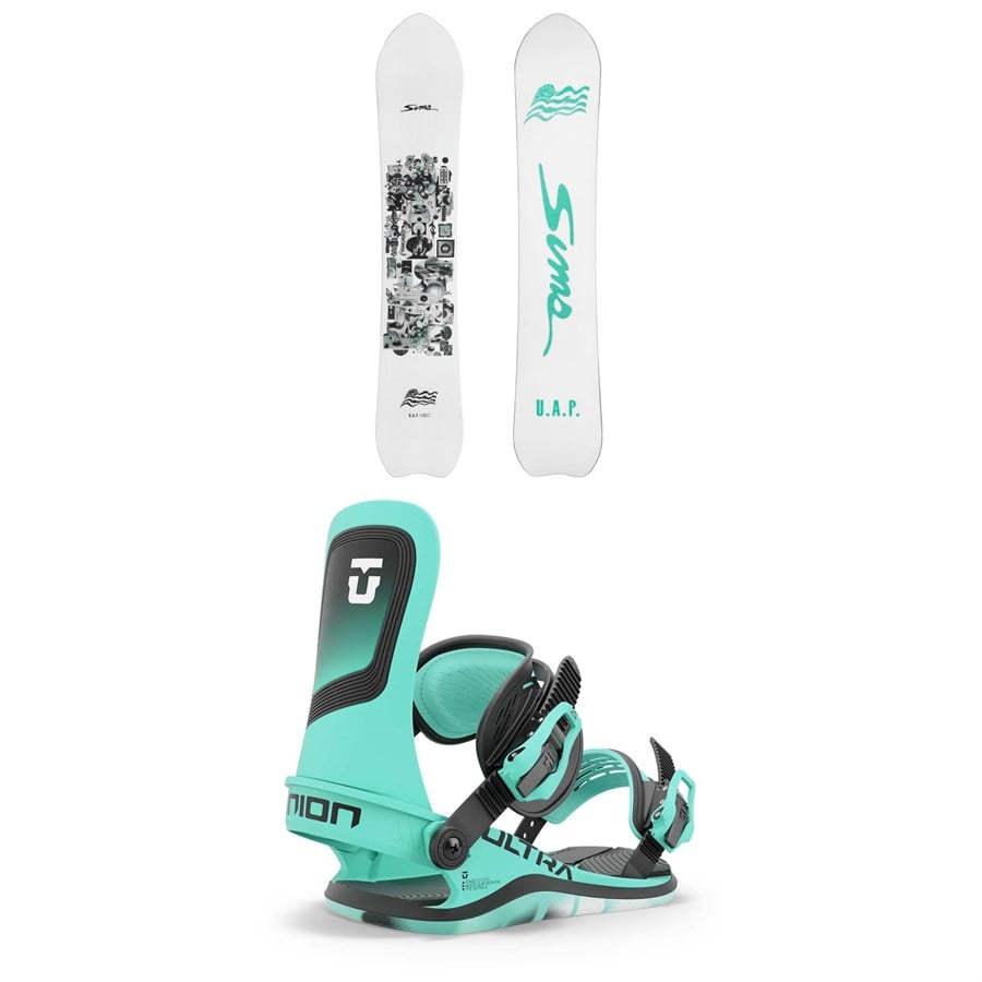 Sims UAP Snowboard + Union Ultra Snowboard Bindings - Women's 2025