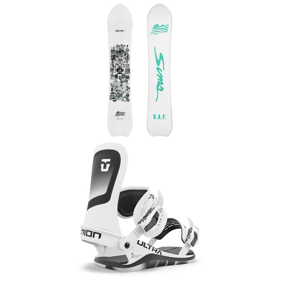 Sims UAP Snowboard + Union Ultra Snowboard Bindings 2025