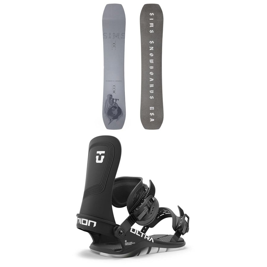 Sims Undertaker Snowboard + Union Ultra Snowboard Bindings 2025