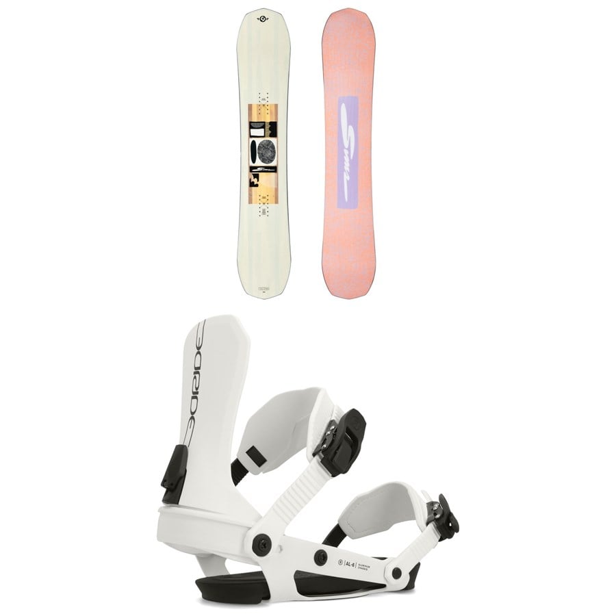 Sims Vanilla Snowboard + Ride AL-6 Snowboard Bindings - Women's 2025