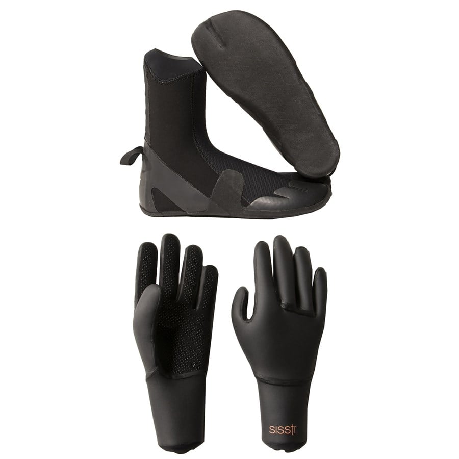 Sisstrevolution 3mm Split Toe Wetsuit Boots + 3mm Wetsuit Gloves - Women's