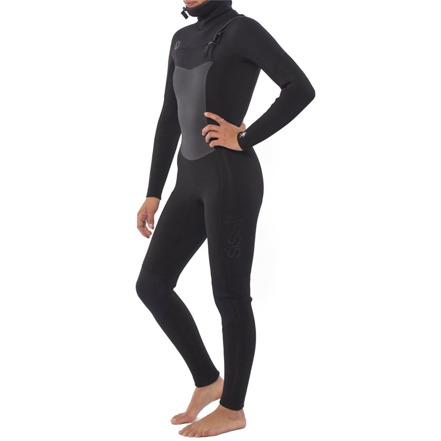 Sisstrevolution 5/4 7 Seas Hooded Chest Zip Wetsuit + 5mm Round Toe Wetsuit Boots - Women's