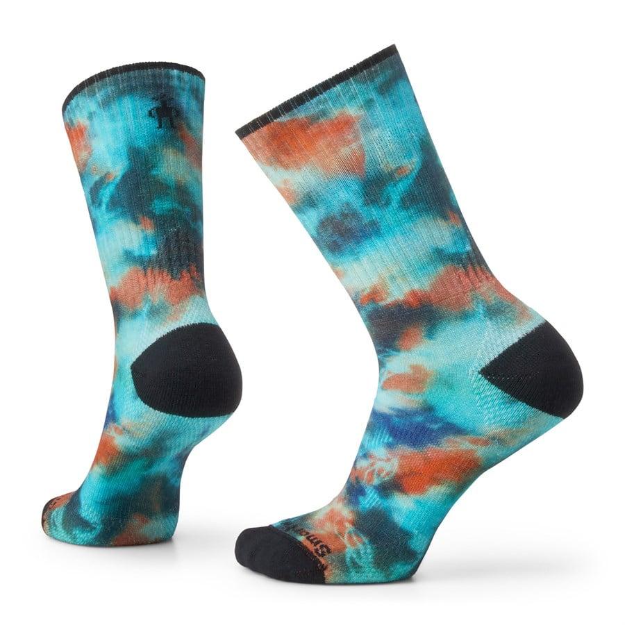 Smartwool Athletic Far Out Tie Dye Print Crew Socks - Unisex