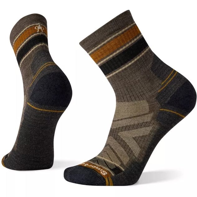 Smartwool Hike Light Cushion Striped Mid Crew Socks - Men's