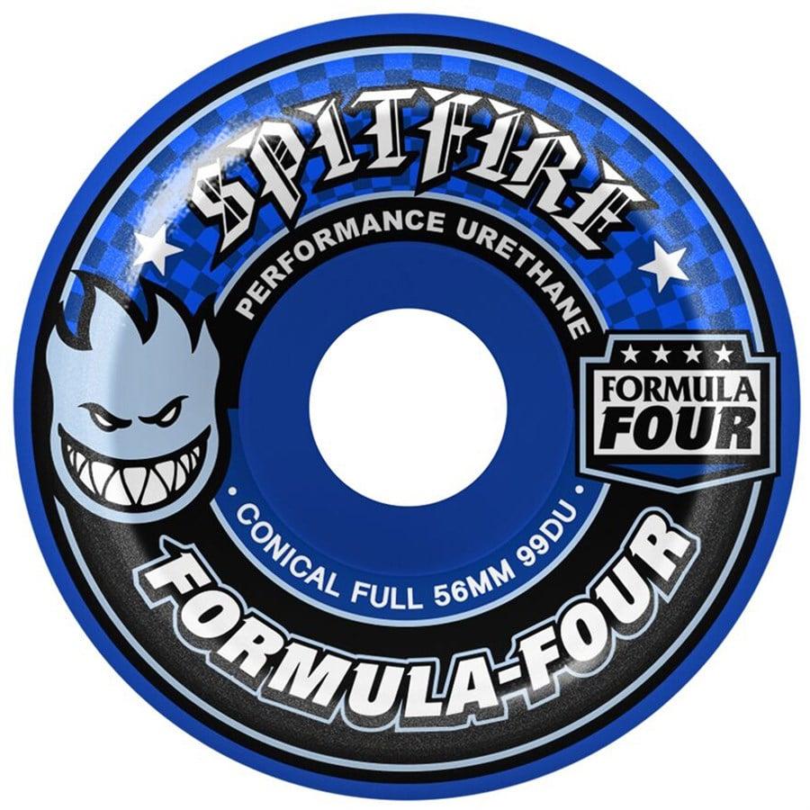 Spitfire Formula Four 99d Conical Full Blue Skateboard Wheels