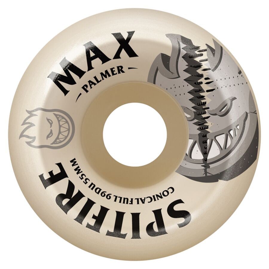 Spitfire Formula Four 99d Max Palmer Burn Squad Conical Full Skateboard Wheels