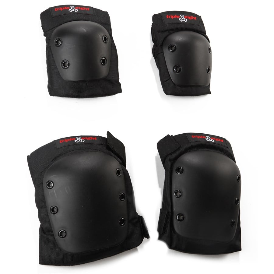 Triple 8 Street Protective 2 Pack Skateboard Pad Set