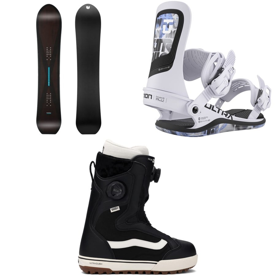 United Shapes Cadet Snowboard + Union Ultra Snowboard Bindings + Vans Encore Pro Snowboard Boots - Women's 2026