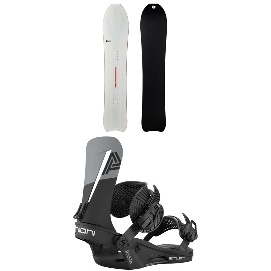 United Shapes Deep Reach Snowboard + Union Atlas Snowboard Bindings 2026