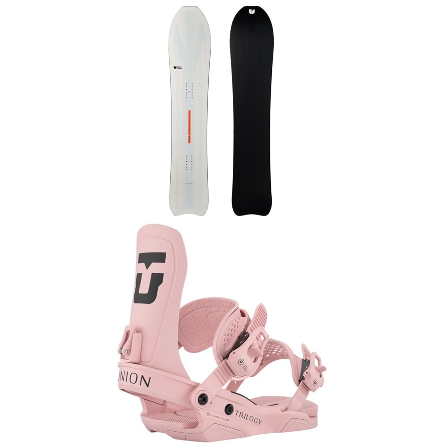United Shapes Deep Reach Snowboard + Union Trilogy Snowboard Bindings - Women's 2026
